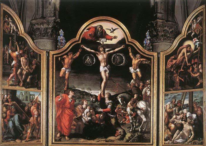 Bernaert Van Orley Altarpiece of Calvary oil painting picture